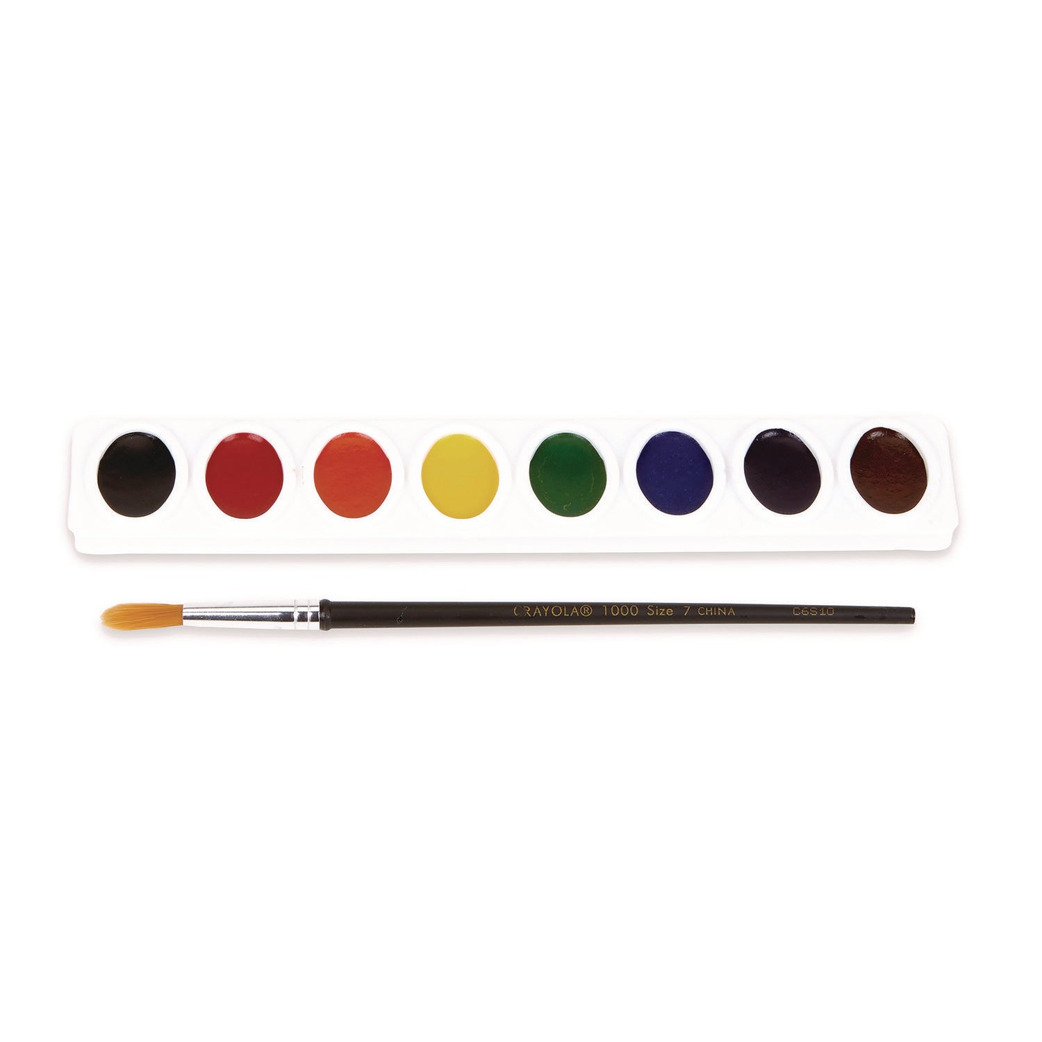 Watercolors, 8 Assorted Colors, Palette Tray - 