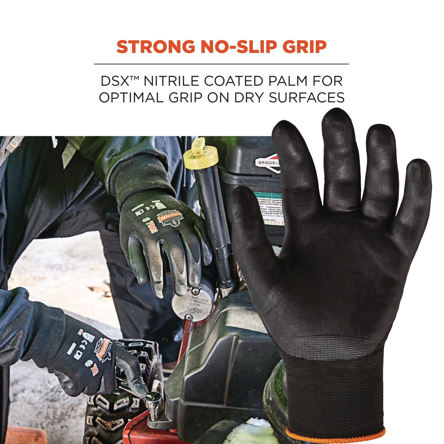 ProFlex 7001 Nitrile-Coated Gloves, Black, X-Small, 12 Pairs, Ships in 1-3 Business Days