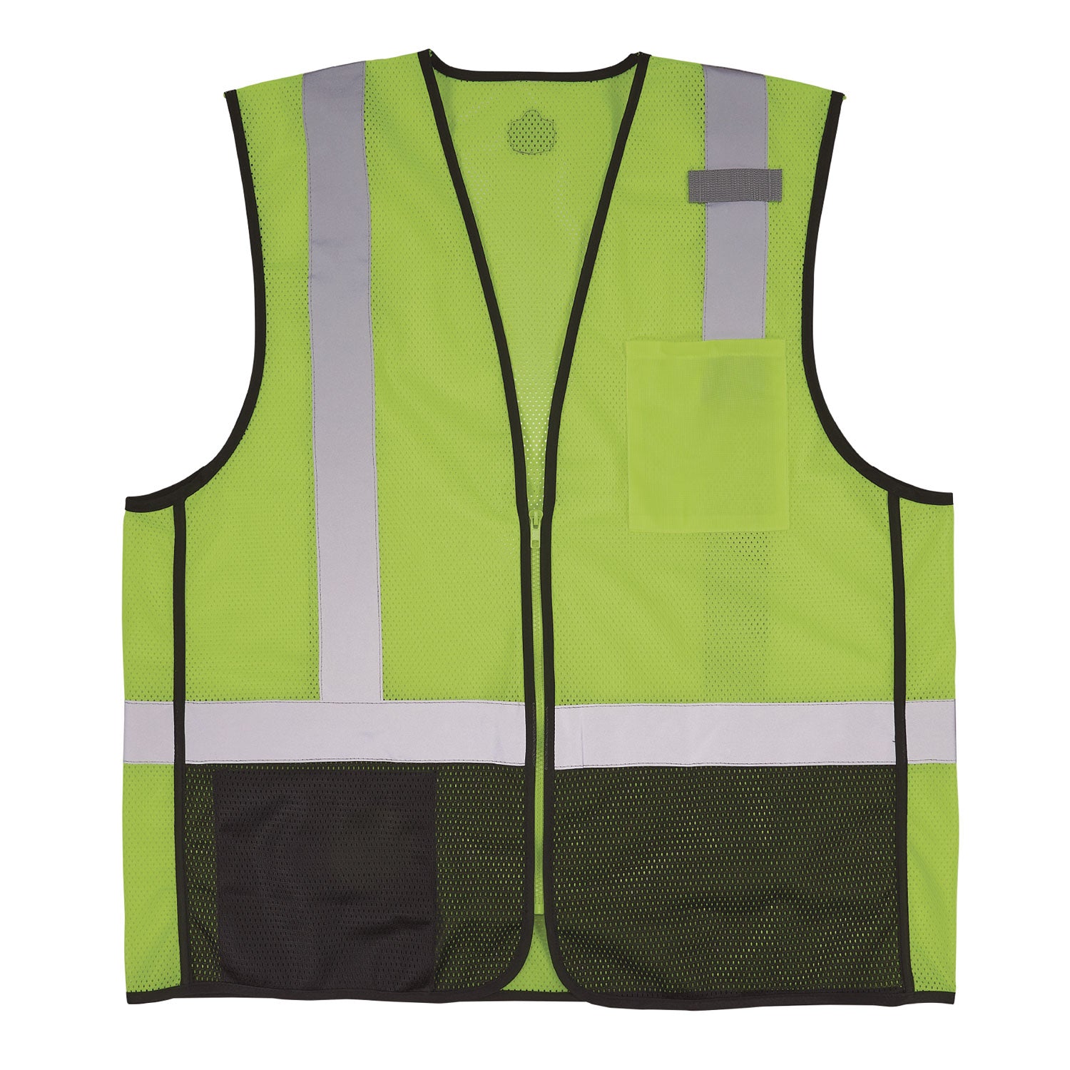 GloWear 8210Z Hi-Vis Class 2 Mesh Vest, Large to X-Large, Lime, Ships in 1-3 Business Days