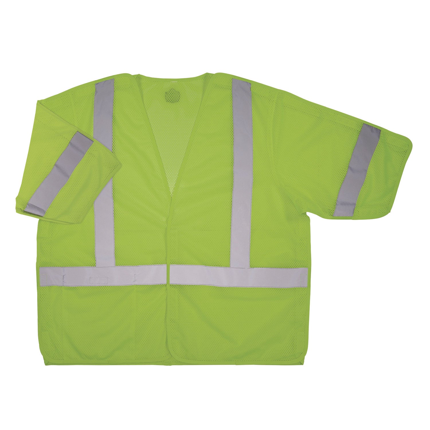 GloWear 8315BA Class 3 Hi-Vis Breakaway Safety Vest, 2X-Large to 3X-Large, Lime, Ships in 1-3 Business Days