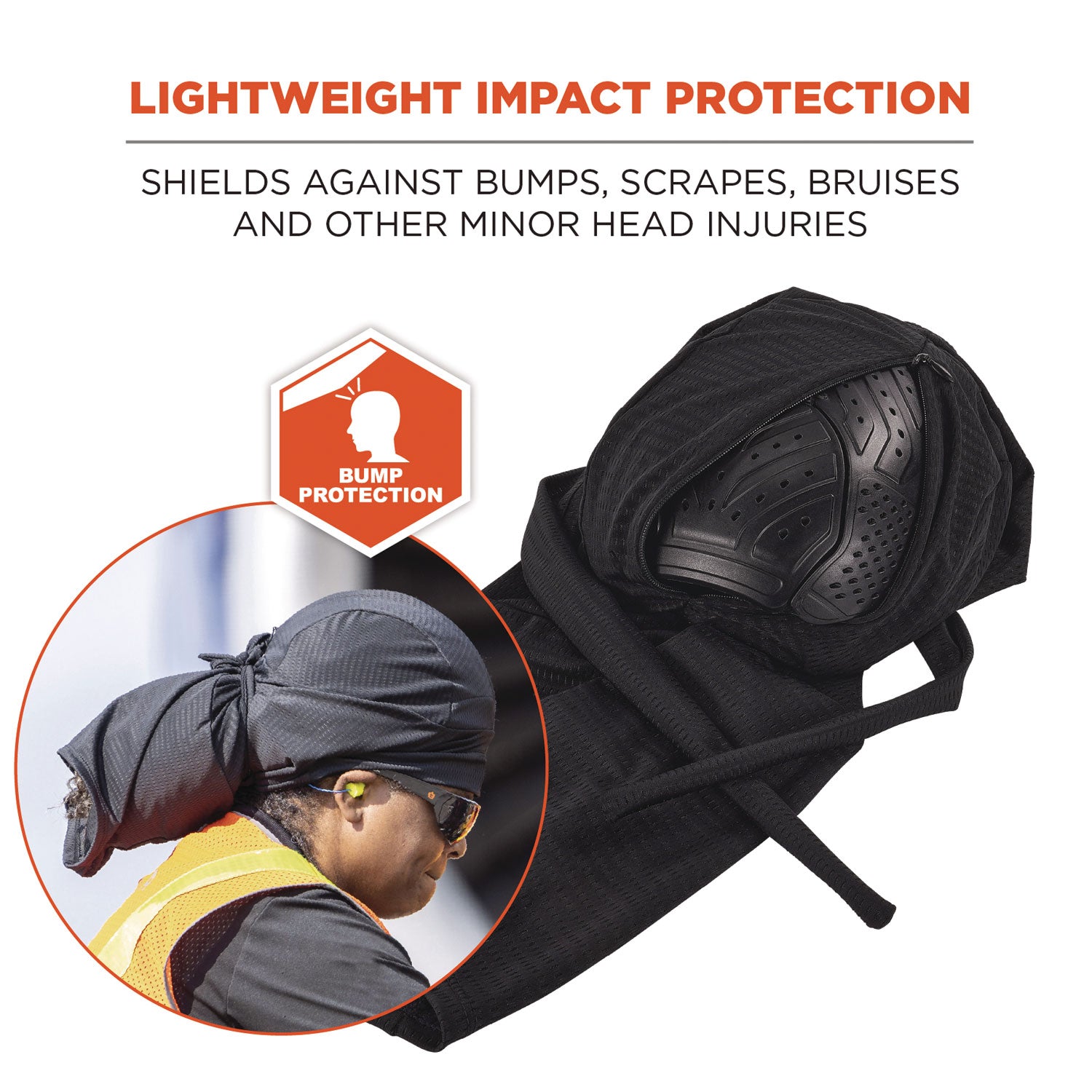 Skullerz 8941 Dreadlock Tube and Bump Cap Insert, Large/X-Large, Black, Ships in 1-3 Business Days
