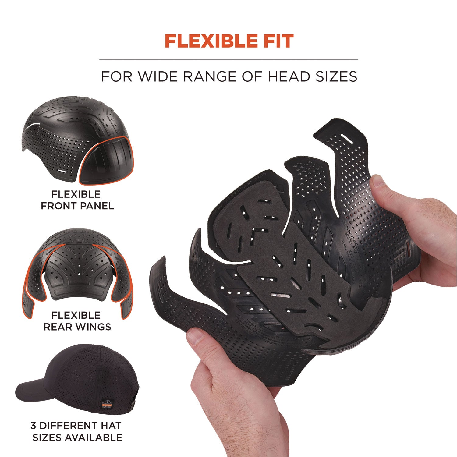 skullerz-8947-lightweight-baseball-hat-and-bump-cap-insert-x-small-small-black-ships-in-1-3-business-days_ego23450 - 4