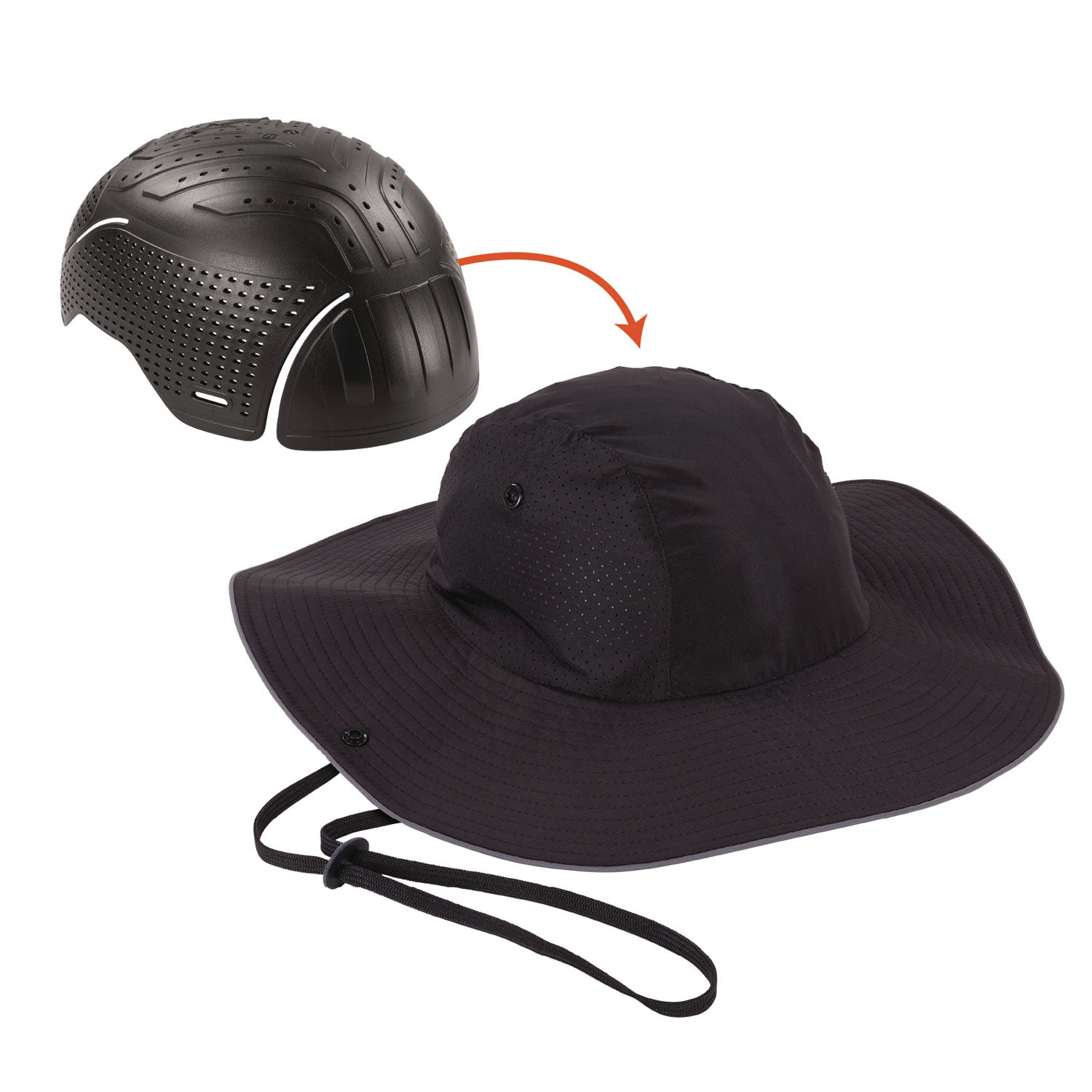 skullerz-8957-lightweight-ranger-hat-and-bump-cap-insert-x-small-small-black-ships-in-1-3-business-days_ego23459 - 1