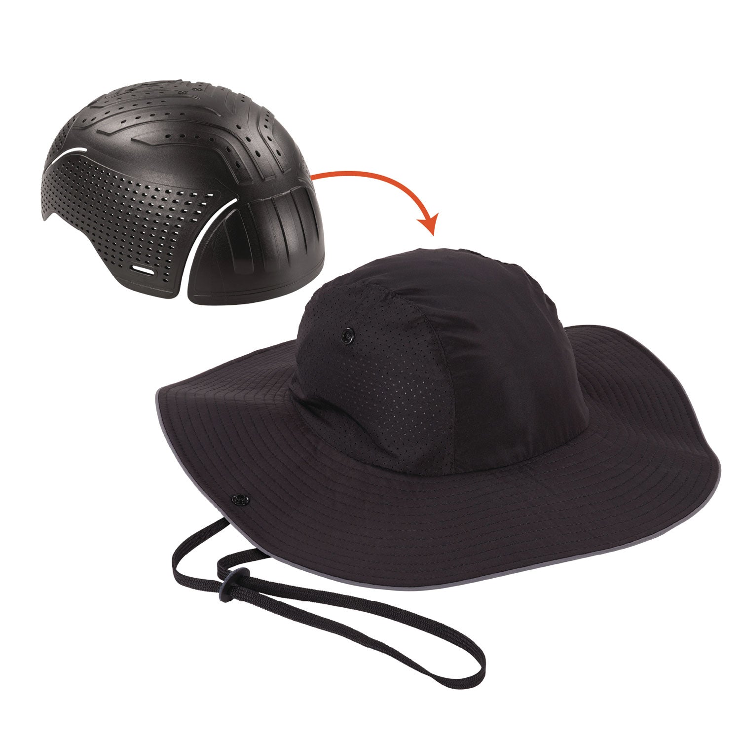 skullerz-8957-lightweight-ranger-hat-and-bump-cap-insert-x-large-2x-large-black-ships-in-1-3-business-days_ego23461 - 1