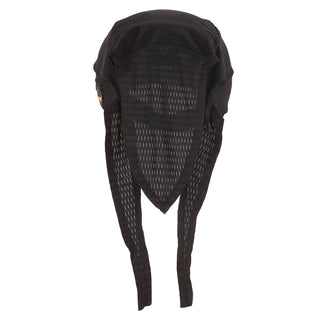Skullerz 8948 Mesh Do Rag Bandana and Bump Cap Insert, Black, Ships in 1-3 Business Days