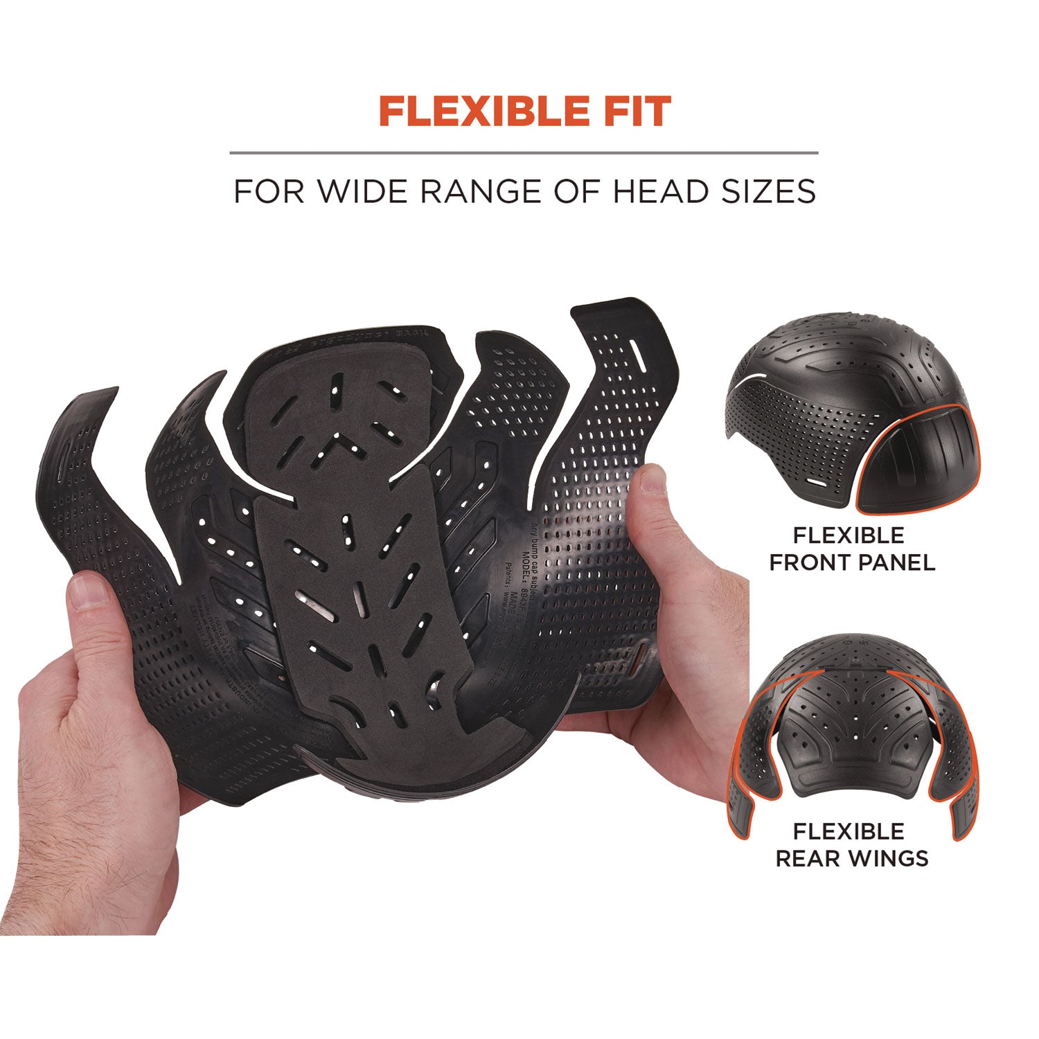 skullerz-8943fx-universal-bump-cap-insert--flexible-hinged-charcoal-ships-in-1-3-business-days_ego23483 - 4