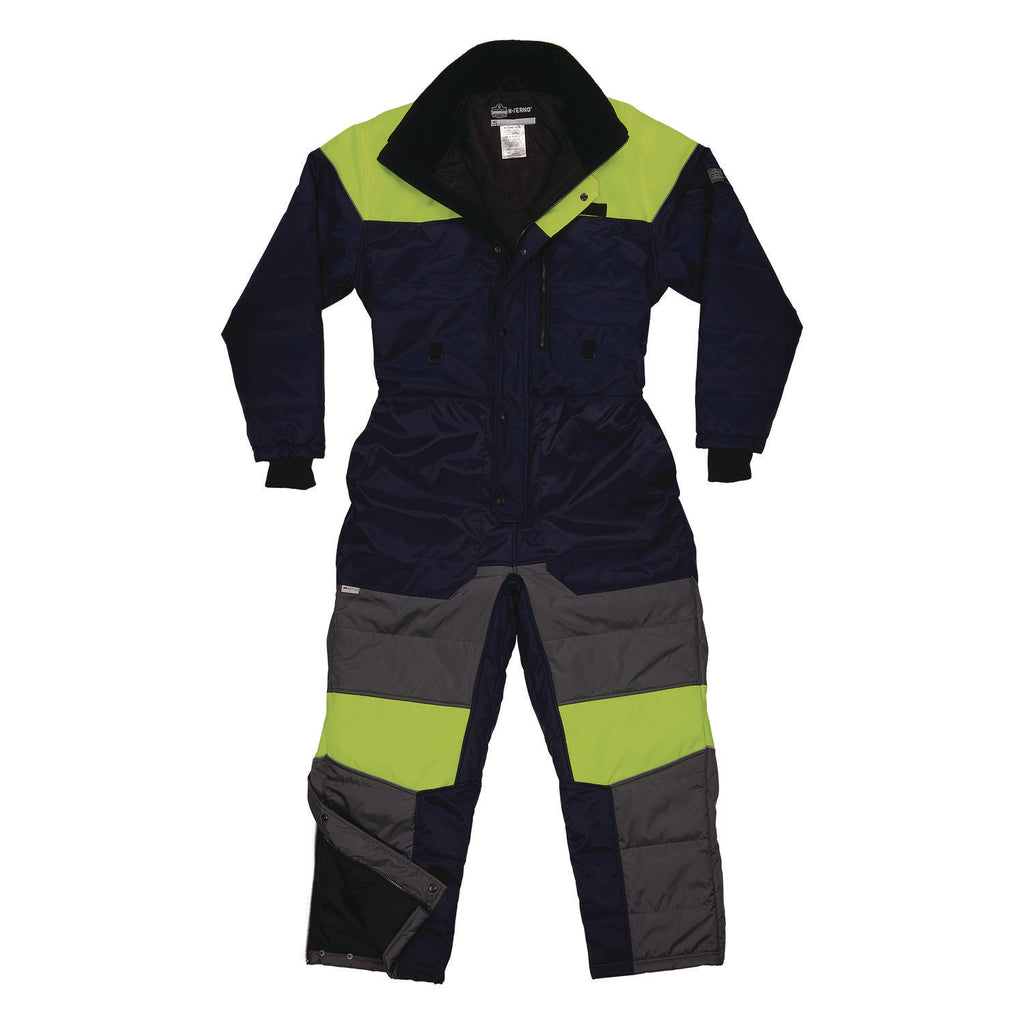 N-Ferno 6475 Insulated Freezer Coverall, Medium, Navy, Ships in 1-3 Business Days