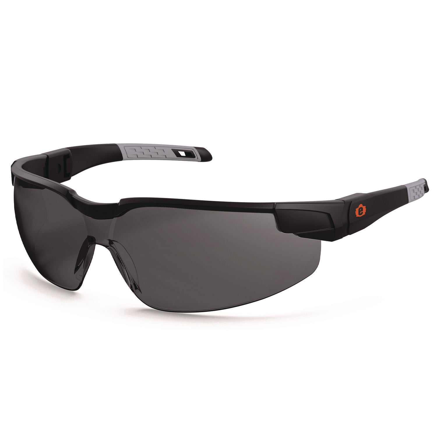 Skullerz DELLENGER Safety Glasses with Adjustable Temples, Matte Black Frame, Smoke Polycarbonate Lens, Ships in 1-3 Bus Days