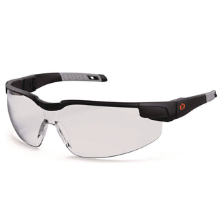Skullerz DELLENGER Anti-Scratch/Enhanced Anti-Fog Safety Glasses w/Adj Temples, Black Frame,Clear Lens, Ships in 1-3 Bus Days