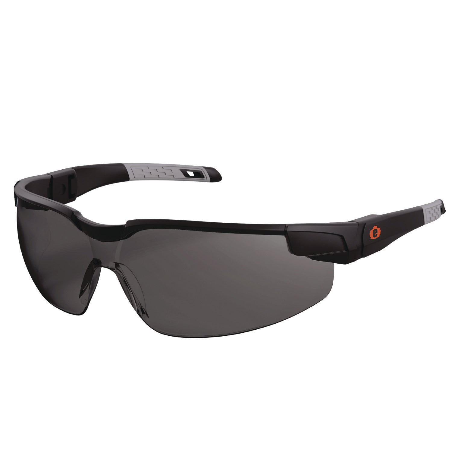Skullerz DELLENGER Anti-Scratch/Enhanced Anti-Fog Safety Glasses, Adj Temple/Black Frame,Smoke PolyLens,Ships in 1-3 Bus Days