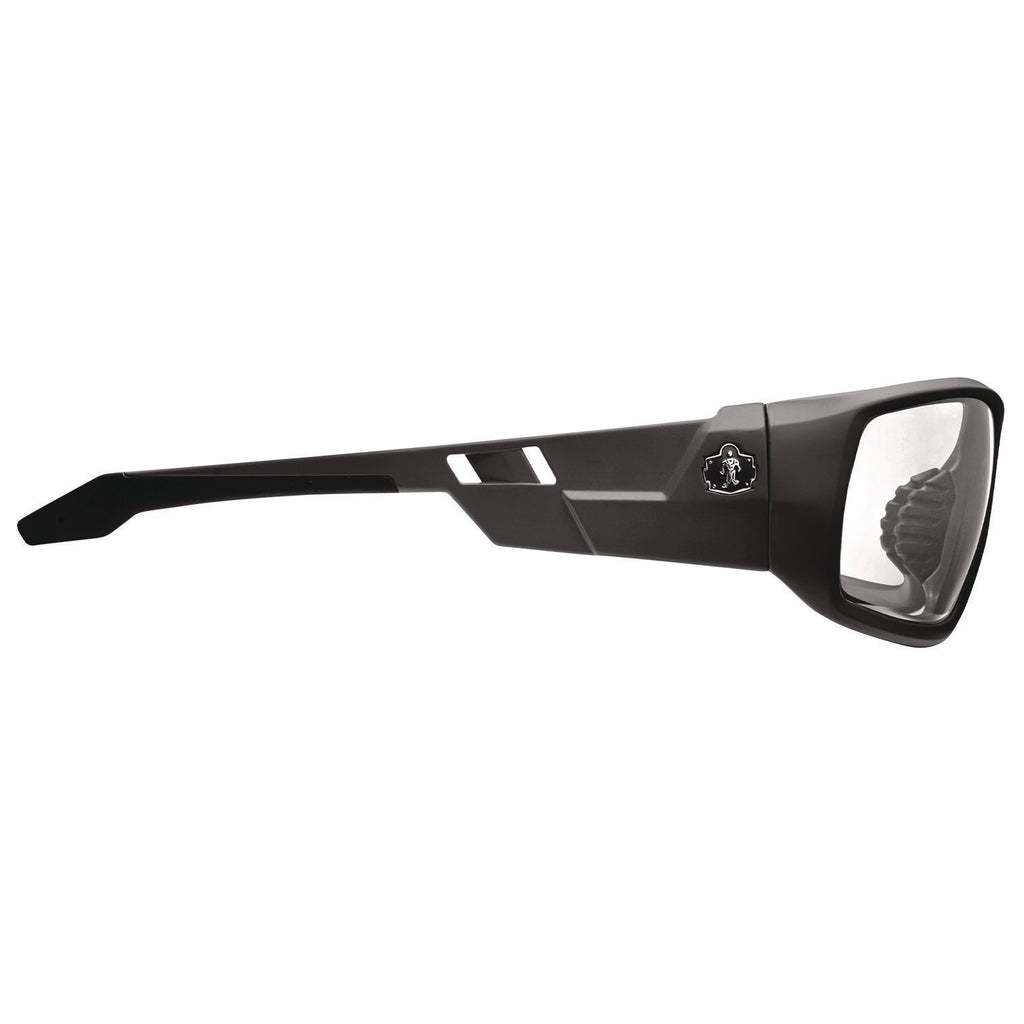 Skullerz ODIN Anti-Scratch and Enhanced Anti-Fog Safety Glasses, Black Frame, Clear Polycarbonate Lens, Ships in 1-3 Bus Days