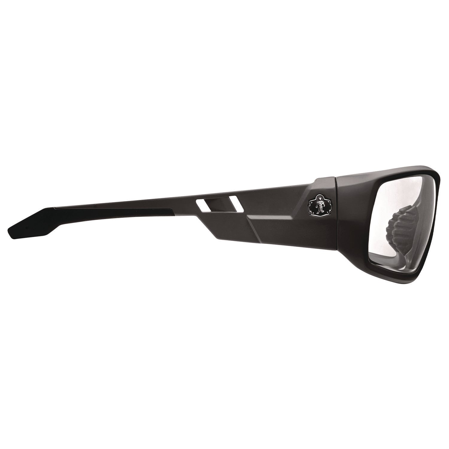 Skullerz ODIN Anti-Scratch and Enhanced Anti-Fog Safety Glasses, Black Frame, Clear Polycarbonate Lens, Ships in 1-3 Bus Days