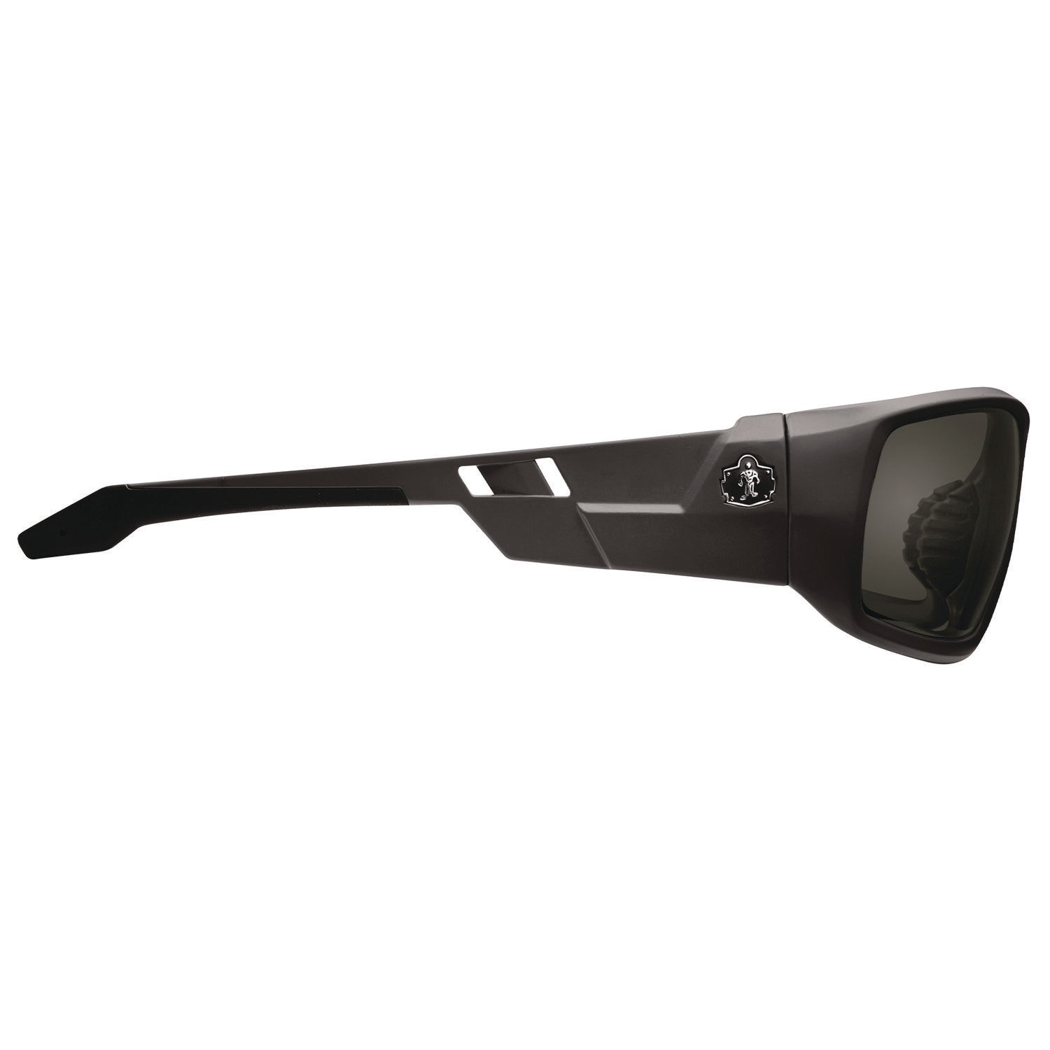Skullerz ODIN Anti-Scratch and Enhanced Anti-Fog Safety Glasses, Black Frame, Smoke Polycarbonate Lens, Ships in 1-3 Bus Days