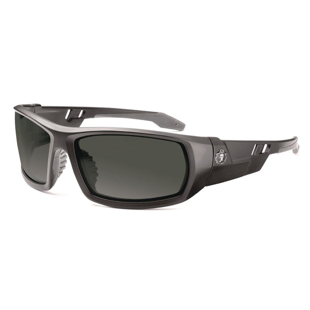 Skullerz ODIN Anti-Scratch and Enhanced Anti-Fog Safety Glasses, Black Frame, Smoke Polycarbonate Lens, Ships in 1-3 Bus Days