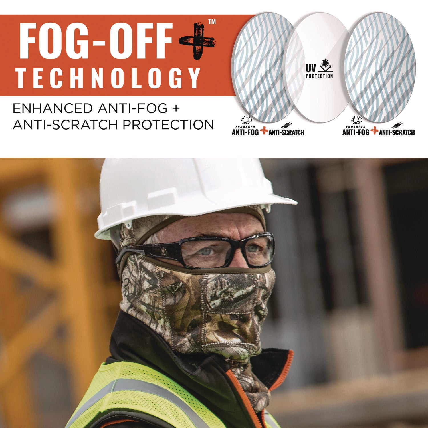 Skullerz THOR Anti-Scratch/Enhanced Anti-Fog Safety Glasses, Black Frame, In/Outdoor Polycarbonate Lens,Ships in 1-3 Bus Days