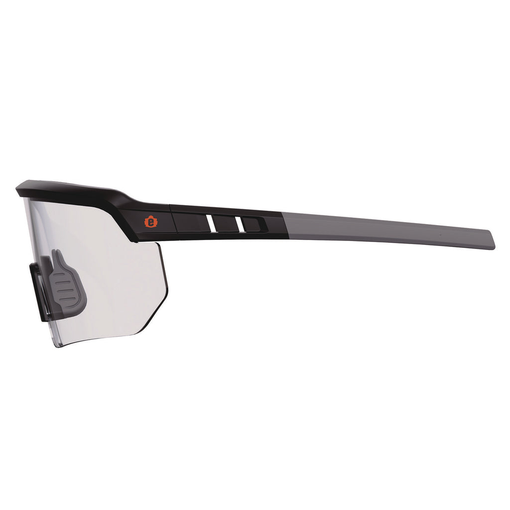 Skullerz AEGIR Anti-Scratch/Enhanced Anti-Fog Safety Glasses, Black Frame, Clear Polycarbonate Lens, Ships in 1-3 Bus Days