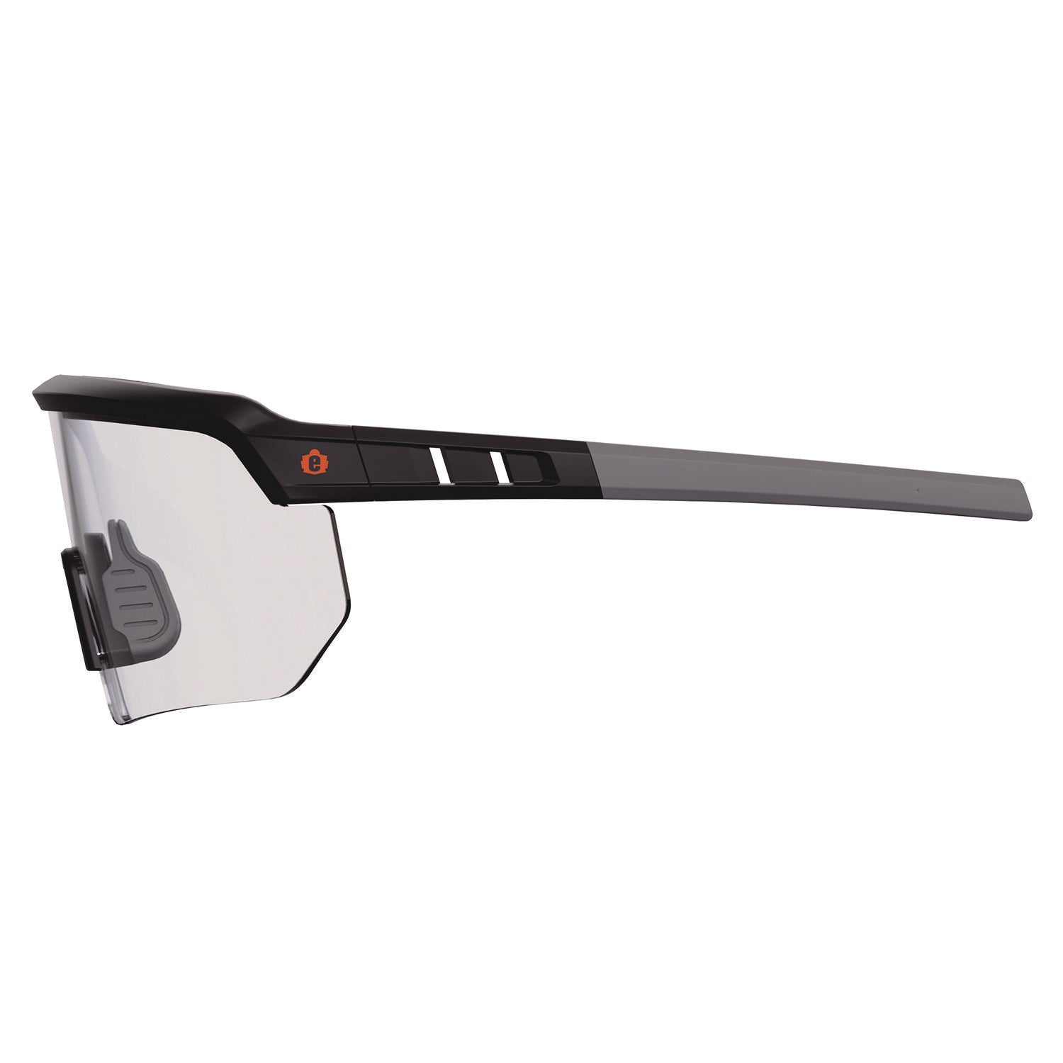 Skullerz AEGIR Anti-Scratch/Enhanced Anti-Fog Safety Glasses, Black Frame, Clear Polycarbonate Lens, Ships in 1-3 Bus Days