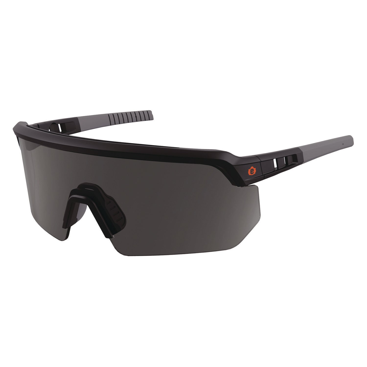 Skullerz AEGIR Anti-Scratch/Enhanced Anti-Fog Safety Glasses, Black Frame, Smoke Polycarbonate Lens, Ships in 1-3 Bus Days