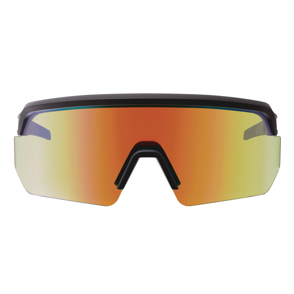 Skullerz AEGIR Anti-Scratch Enhanced Anti-Fog Safety Glasses, Black Frame, Orange Mirror Polycarb Lens, Ships in 1-3 Bus Days