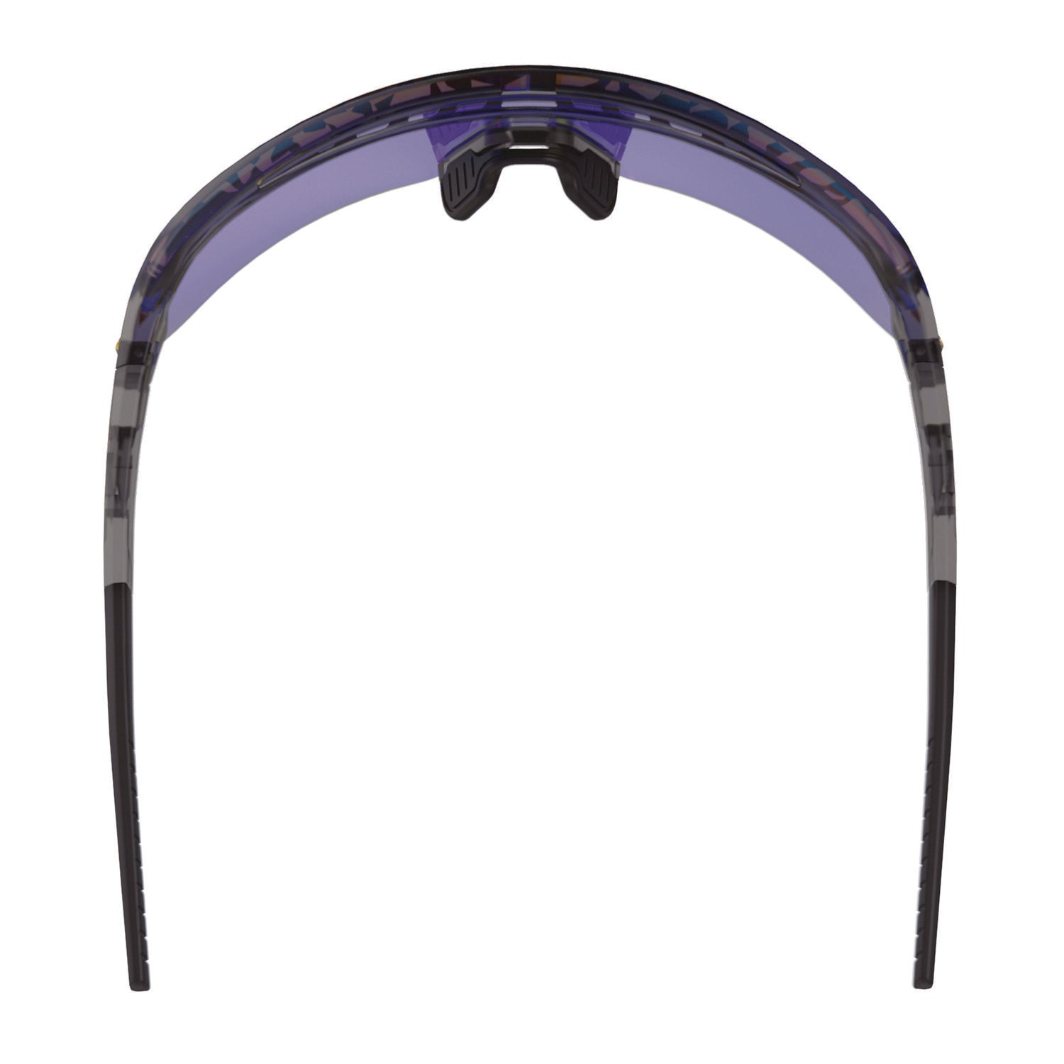 Skullerz AEGIR Safety Glasses with Mirrored Lenses, Clear Smoke Frame, Blue Mirror Polycarbonate Lens, Ships in 1-3 Bus Days
