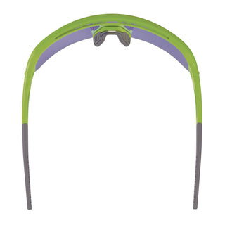 Skullerz AEGIR Anti-Scratch/Anti-Fog Safety Glasses, Lime Nylon Impact Frame, Blue Mirror Polycarb Lens,Ships in 1-3 Bus Days