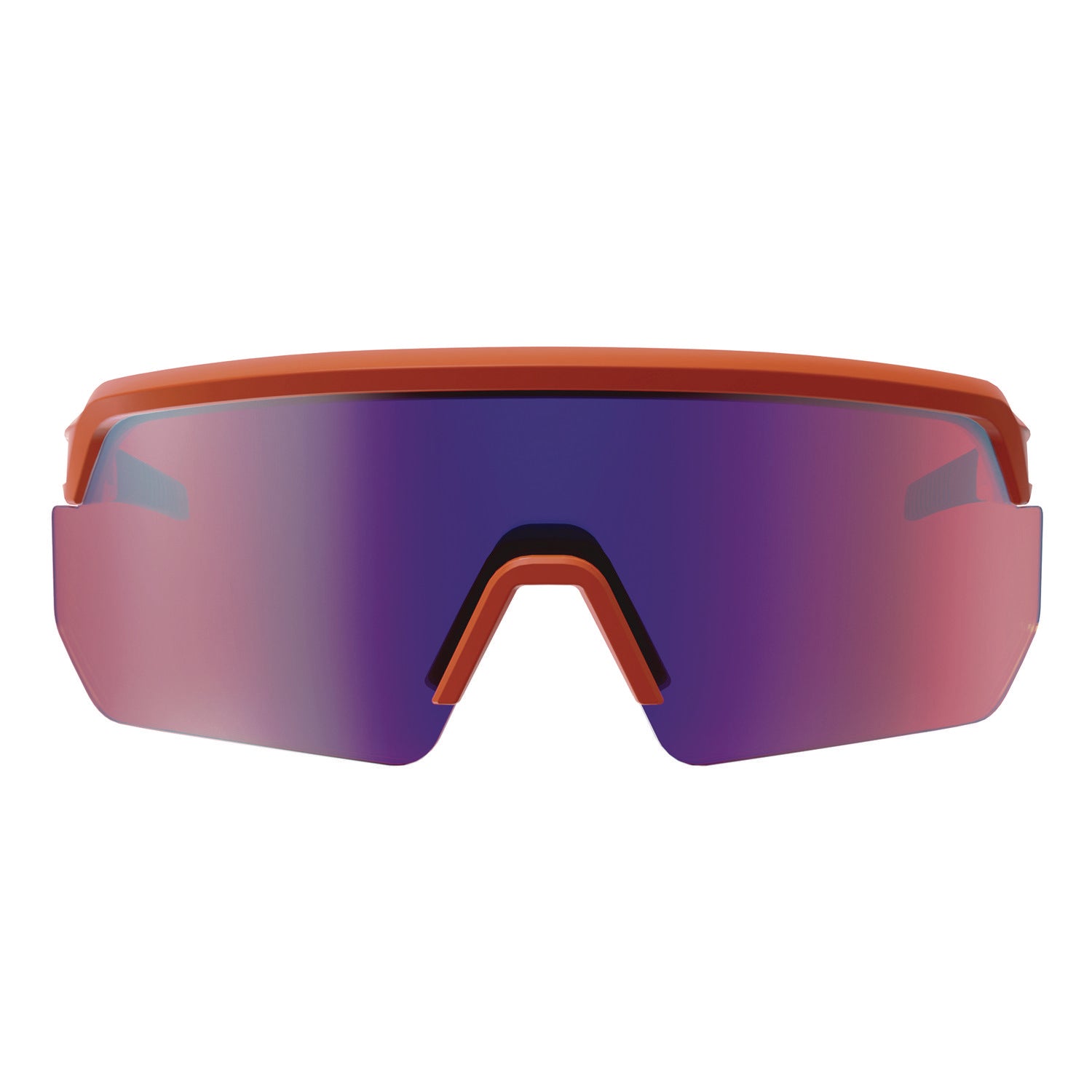 Skullerz AEGIR Anti-Scratch/Anti-Fog Safety Glasses, Orange Nylon Frame, Purple Mirror Lens, Ships in 1-3 Bus Days