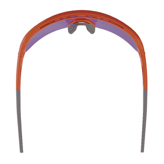 Skullerz AEGIR Anti-Scratch/Anti-Fog Safety Glasses, Orange Nylon Frame, Purple Mirror Lens, Ships in 1-3 Bus Days