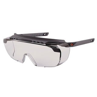 Skullerz OSMIN Anti-Scratch/Anti-Fog Safety Glasses, Matte Black PolyCarb Frame, Clear PolyCarb Lens, Ships in 1-3 Bus Days