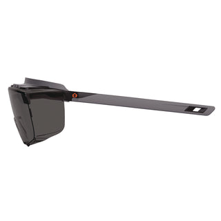 Skullerz OSMIN Anti-Scratch/Anti-Fog Safety Glasses, Matte Black PolyCarb Frame, Smoke PolyCarb Lens, Ships in 1-3 Bus Days