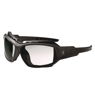 Skullerz LOKI Anti-Scratch/Anti-Fog Convert Safety Spoggles,Strap, Matte Black Frame, Clear Poly Lens, Ships in 1-3 Bus Days