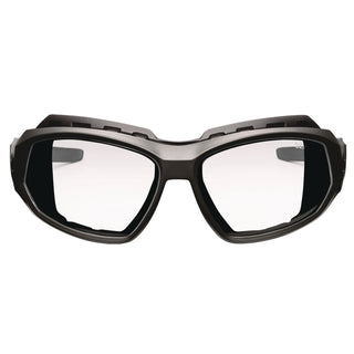 Skullerz LOKI Anti-Scratch/Anti-Fog Convert Safety Spoggles,Strap, Matte Black Frame, Clear Poly Lens, Ships in 1-3 Bus Days