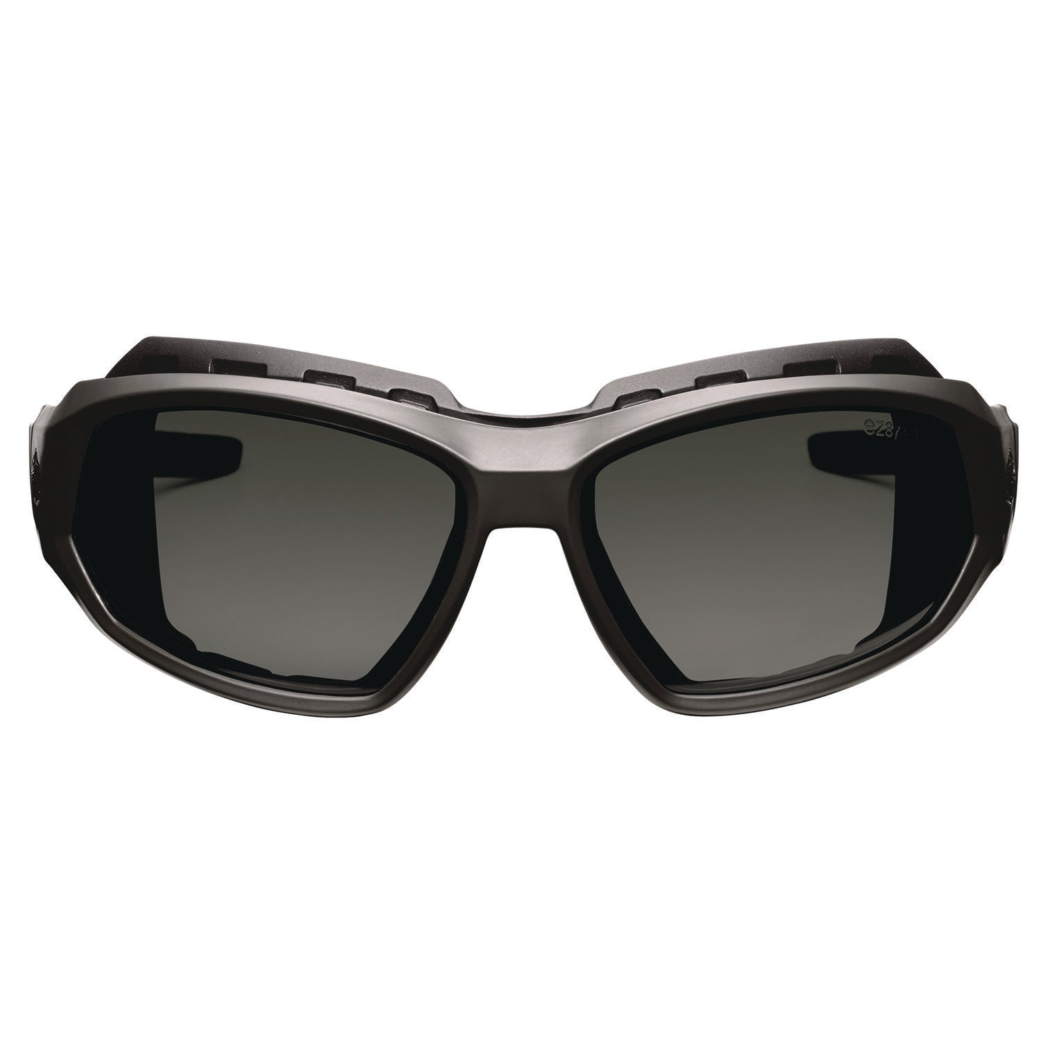 Skullerz LOKI Anti-Scratch/Anti-Fog Convert Safety Spoggles, Strap, Matte Black Frame,Smoke Poly Lens, Ships in 1-3 Bus Days
