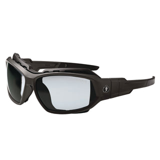 Skullerz LOKI Anti-Scratch/Anti-Fog Convert Safety Spoggles, Strap, Black Frame, In/Outdoor Poly Lens, Ships in 1-3 Bus Days