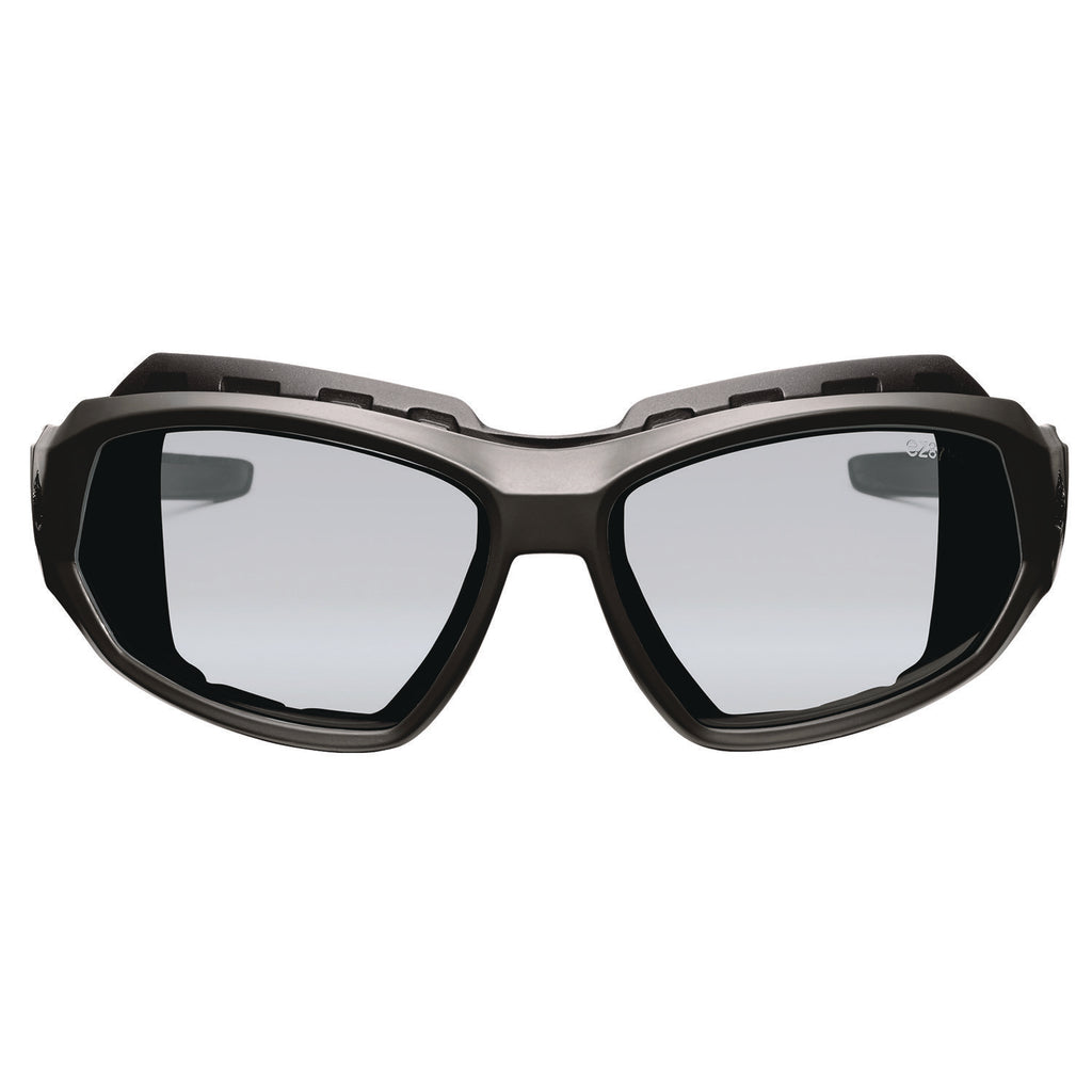 Skullerz LOKI Anti-Scratch/Anti-Fog Convert Safety Spoggles, Strap, Black Frame, In/Outdoor Poly Lens, Ships in 1-3 Bus Days