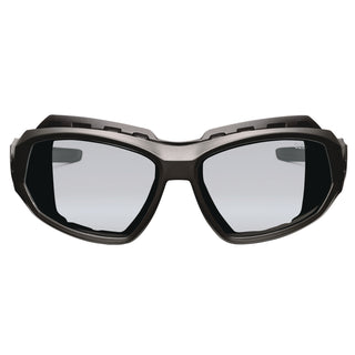 Skullerz LOKI Anti-Scratch/Anti-Fog Convert Safety Spoggles, Strap, Black Frame, In/Outdoor Poly Lens, Ships in 1-3 Bus Days