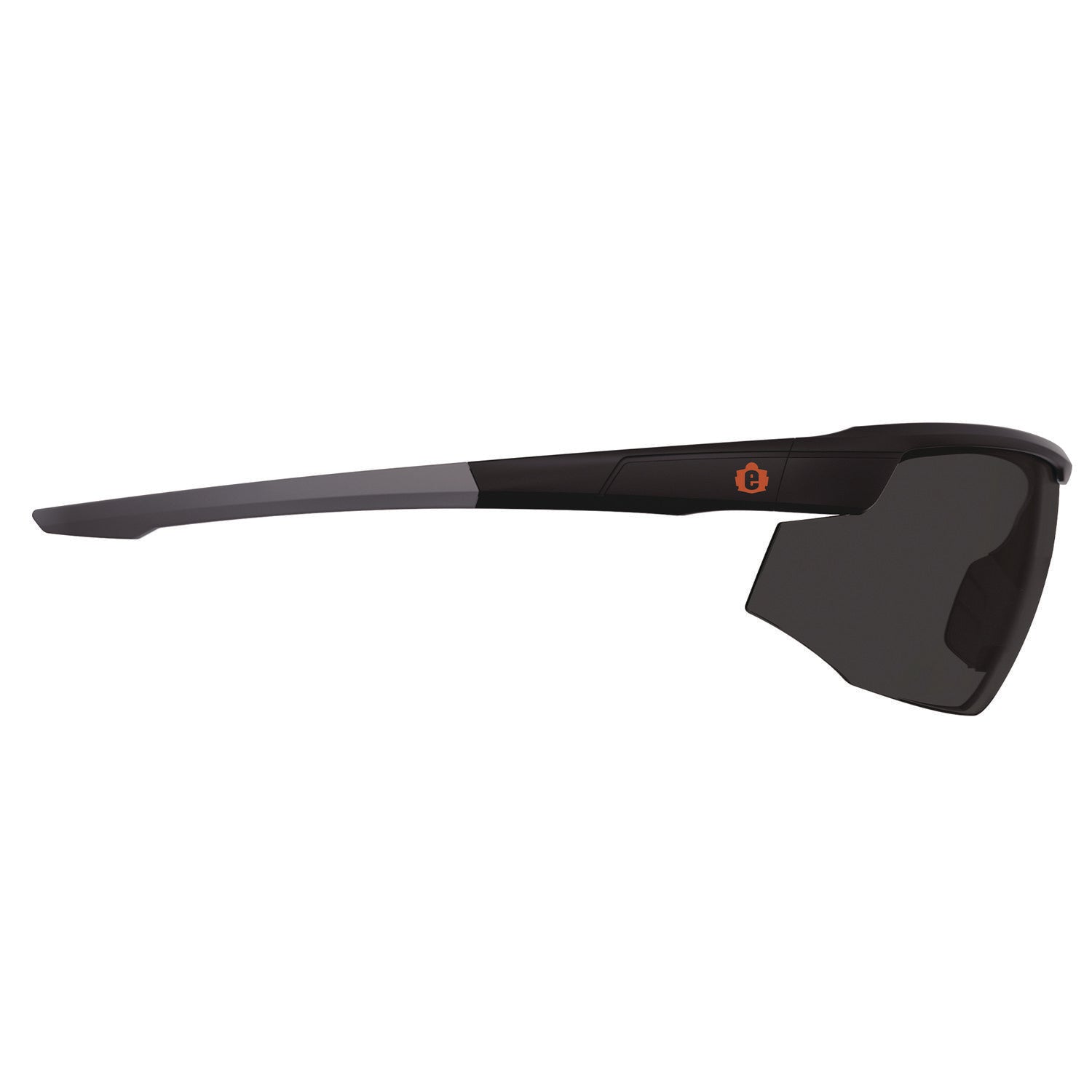 Skullerz SKOLL Anti-Scratch/Anti-Fog Safety Glasses, Matte Black Nylon Frame, Smoke PolyCarb Lens, Ships in 1-3 Bus Days