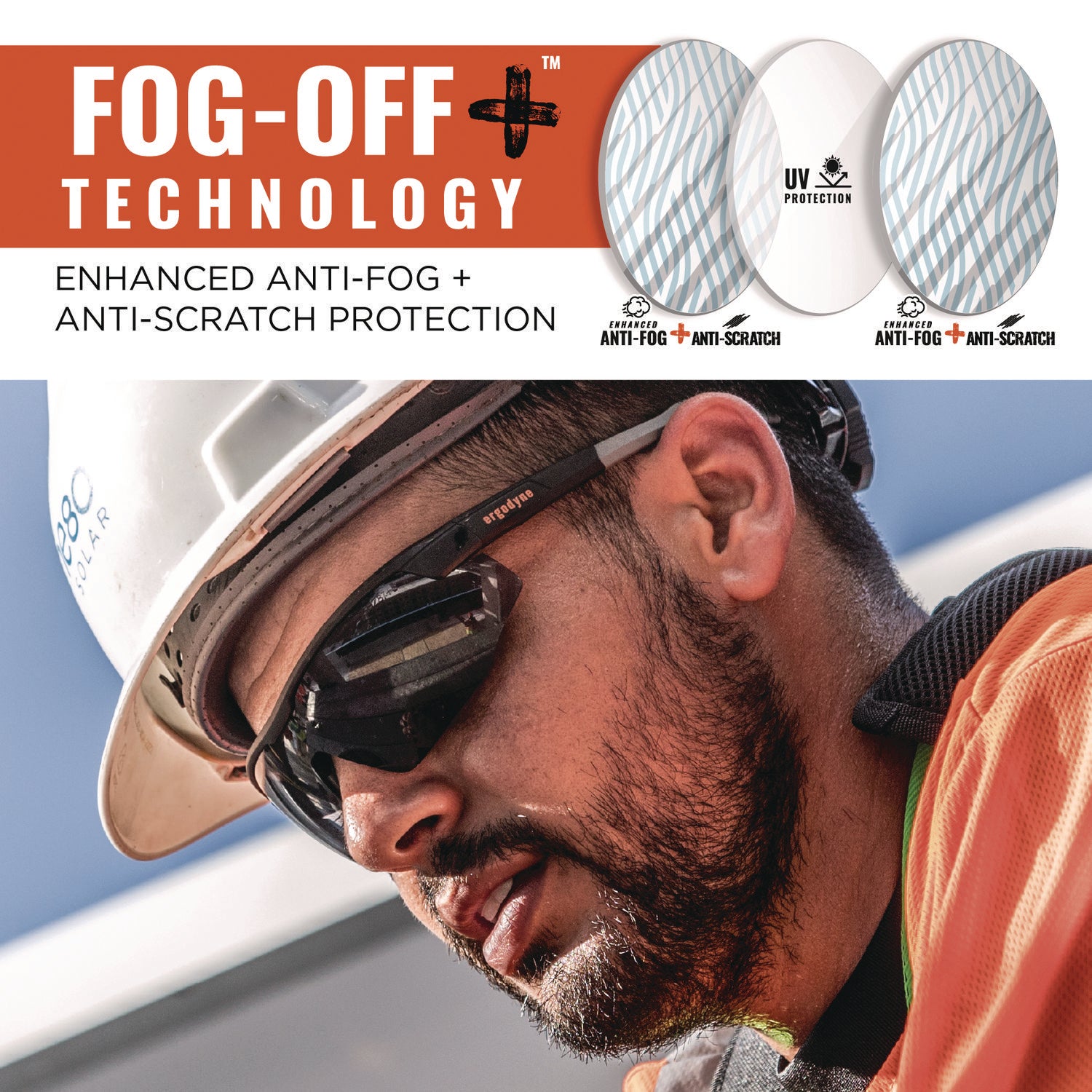 Skullerz SKOLL Anti-Scratch/Anti-Fog Safety Glasses, Matte Black Nylon Frame, Smoke PolyCarb Lens, Ships in 1-3 Bus Days