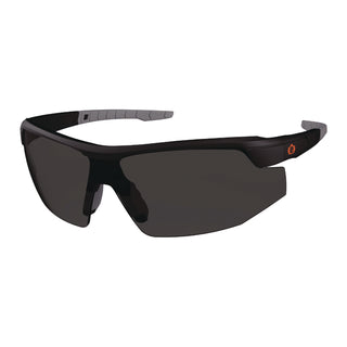 Skullerz SKOLL Anti-Scratch/Anti-Fog Safety Glasses, Matte Black Nylon Frame, Smoke PolyCarb Lens, Ships in 1-3 Bus Days