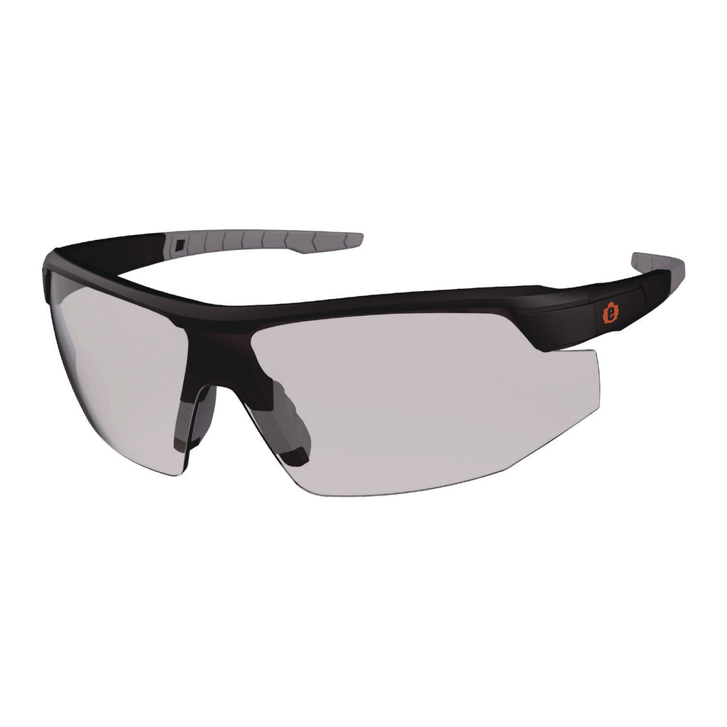 Skullerz SKOLL Anti-Scratch/Anti-Fog Safety Glasses, Matte Black Nylon Frame, In/Outdoor Polycarb Lens, Ships in 1-3 Bus Days