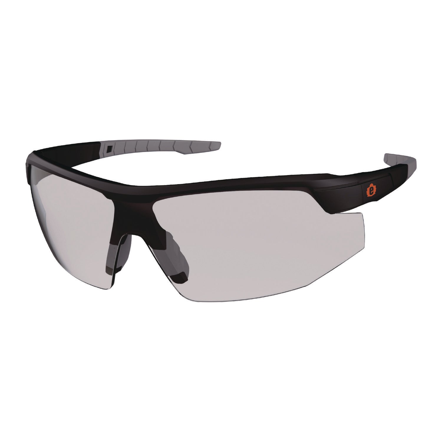 Skullerz SKOLL Anti-Scratch/Anti-Fog Safety Glasses, Matte Black Nylon Frame, In/Outdoor Polycarb Lens, Ships in 1-3 Bus Days