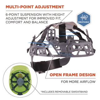skullerz-8966-class-c-lightweight-cap-style-hard-hat-adjustable-venting-6-pt-rachet-suspension-lime-ships-in-1-3-bus-days_ego60224 - 4