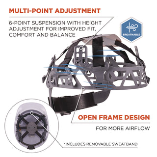 skullerz-8967-class-e-lightweight-cap-style-hard-hat-6-point-rachet-suspension-white-ships-in-1-3-business-days_ego60225 - 3