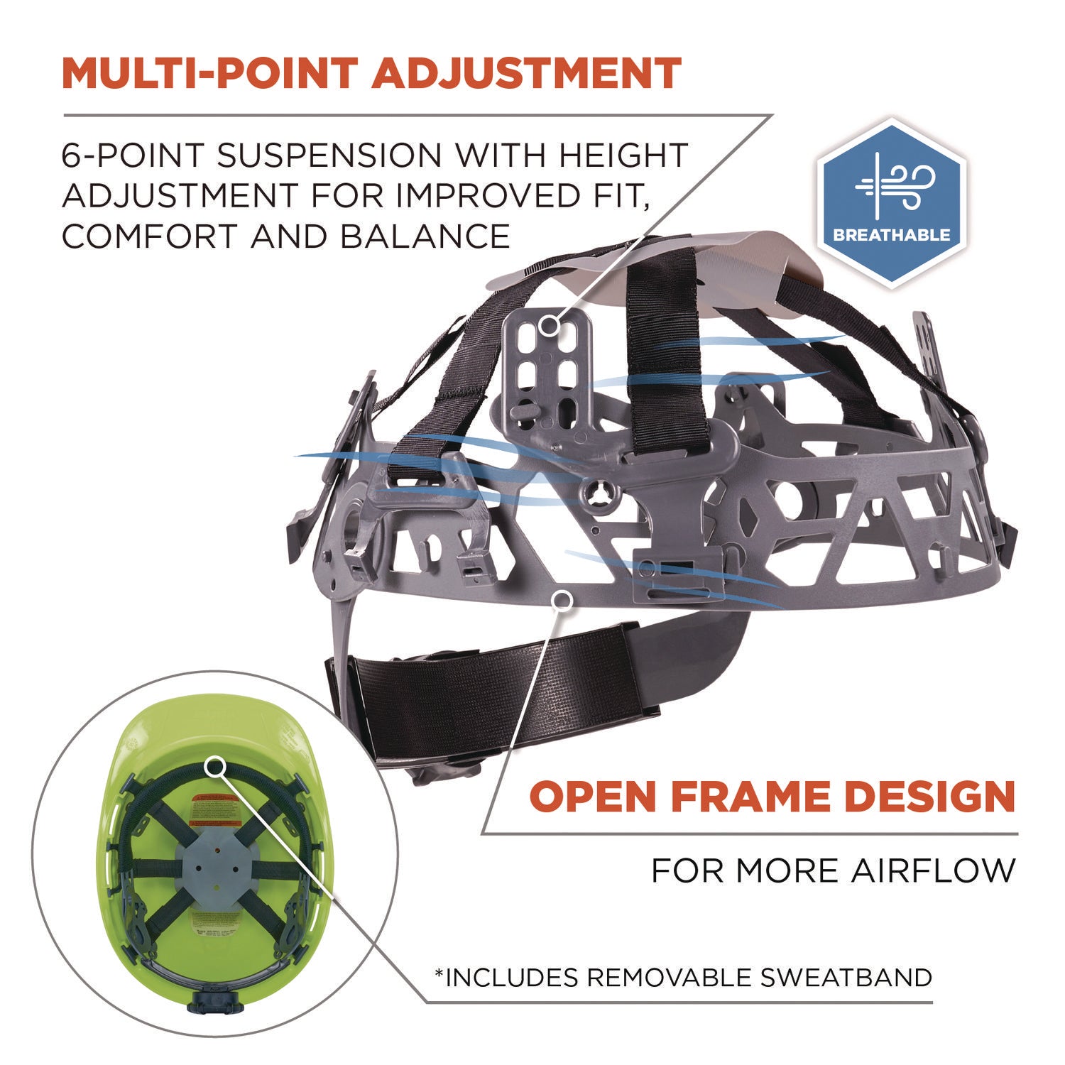 skullerz-8967-class-e-lightweight-cap-style-hard-hat-6-point-rachet-suspension-lime-ships-in-1-3-business-days_ego60226 - 3