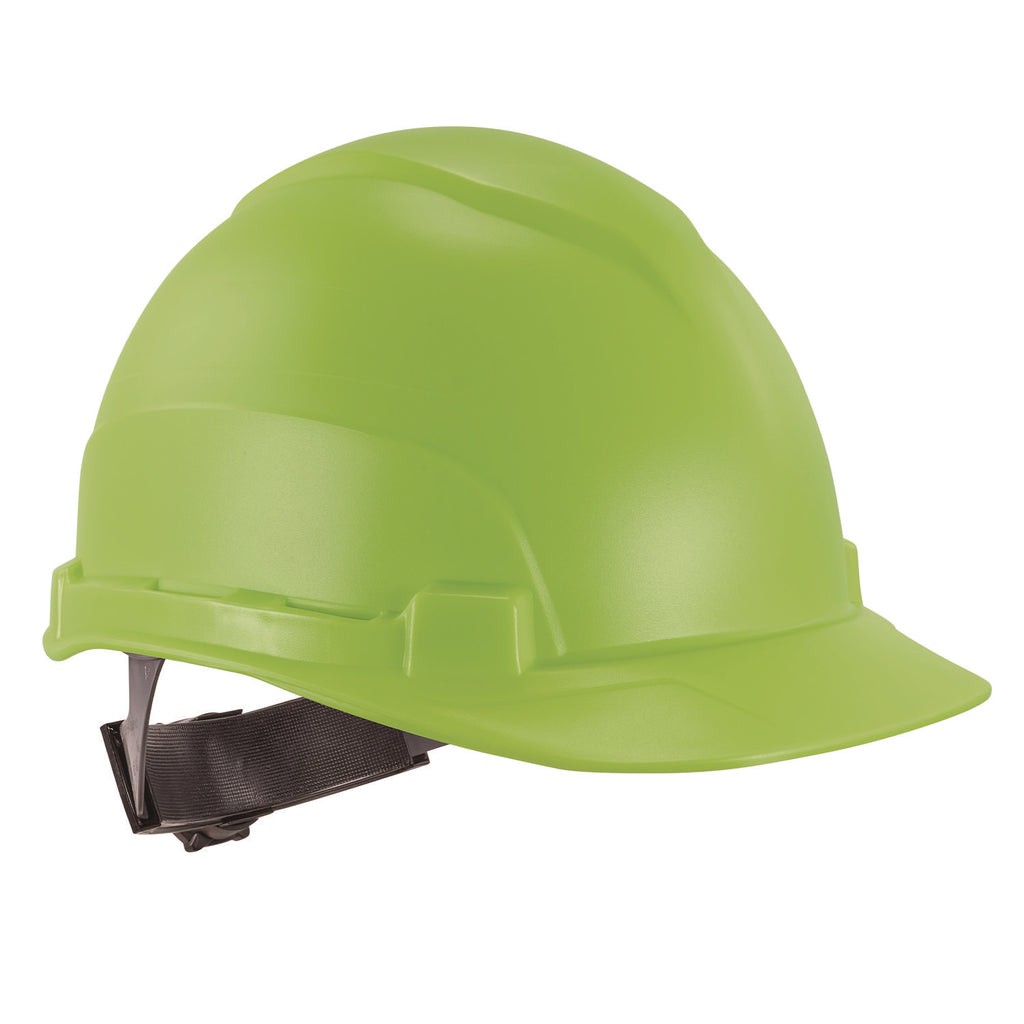 Skullerz 8967 Class E Lightweight Cap-Style Hard Hat, 6-Point Rachet Suspension, Lime, Ships in 1-3 Business Days