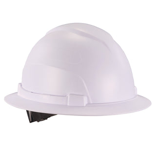 Skullerz 8969 Class E Lightweight Full Brim Hard Hat, 6-Point Rachet Suspension, White, Ships in 1-3 Business Days