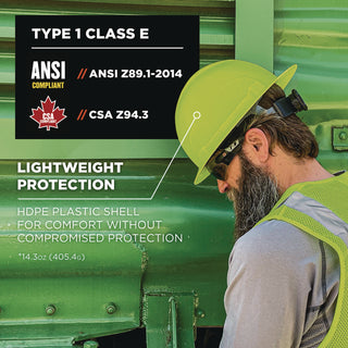 skullerz-8969-class-e-lightweight-full-brim-hard-hat-6-point-rachet-suspension-lime-ships-in-1-3-business-days_ego60232 - 2