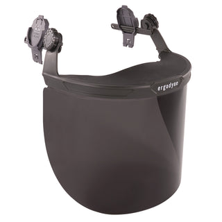 Skullerz 8995 Anti-Scratch and Anti-Fog Hard Hat Face Shield with Adapter for Full Brim, Smoke Lens, Ships in 1-3 Bus Days