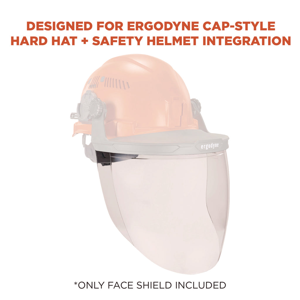 Skullerz 8997 Anti-Scratch/Anti-Fog Face Shield Replacement, Cap-Style/Safety Helmet, Clear Lens, Ships in 1-3 Bus Days