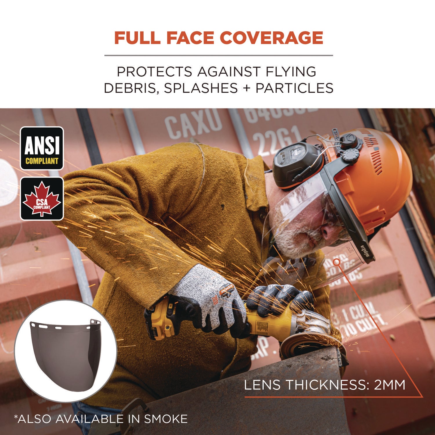 Skullerz 8997 Anti-Scratch/Anti-Fog Face Shield Replacement, Cap-Style/Safety Helmet, Clear Lens, Ships in 1-3 Bus Days