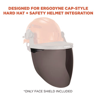 Skullerz 8997 Anti-Scratch/Anti-Fog Face Shield Replacement, Cap-Style/Safety Helmet, Smoke Lens, Ships in 1-3 Bus Days